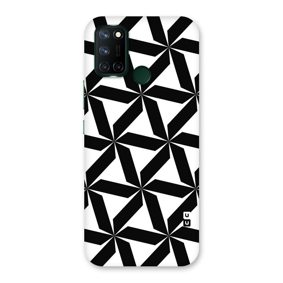 Black White Fan Design Back Case for Realme 7i