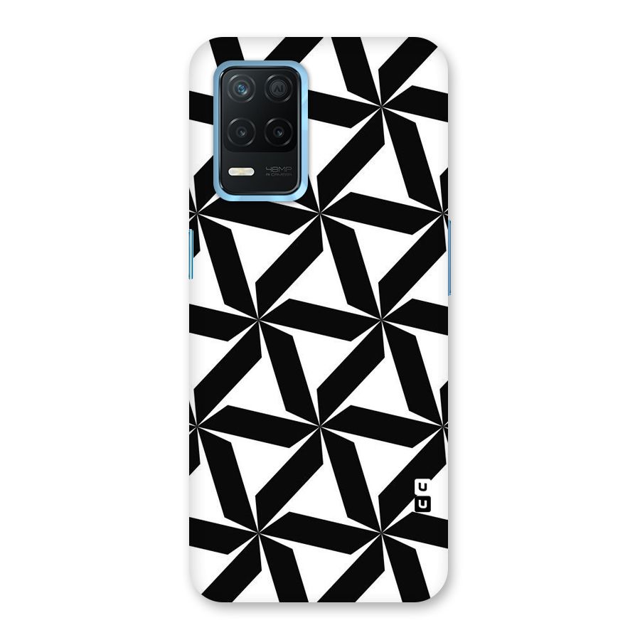 Black White Fan Design Back Case for Realme Narzo 30 5G