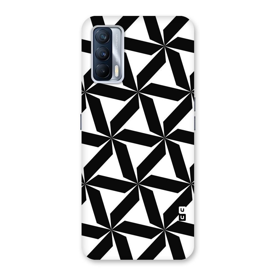 Black White Fan Design Back Case for Realme X7