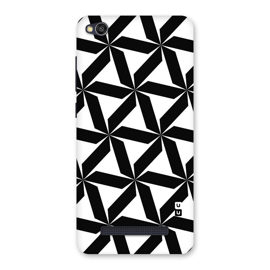 Black White Fan Design Back Case for Redmi 4A