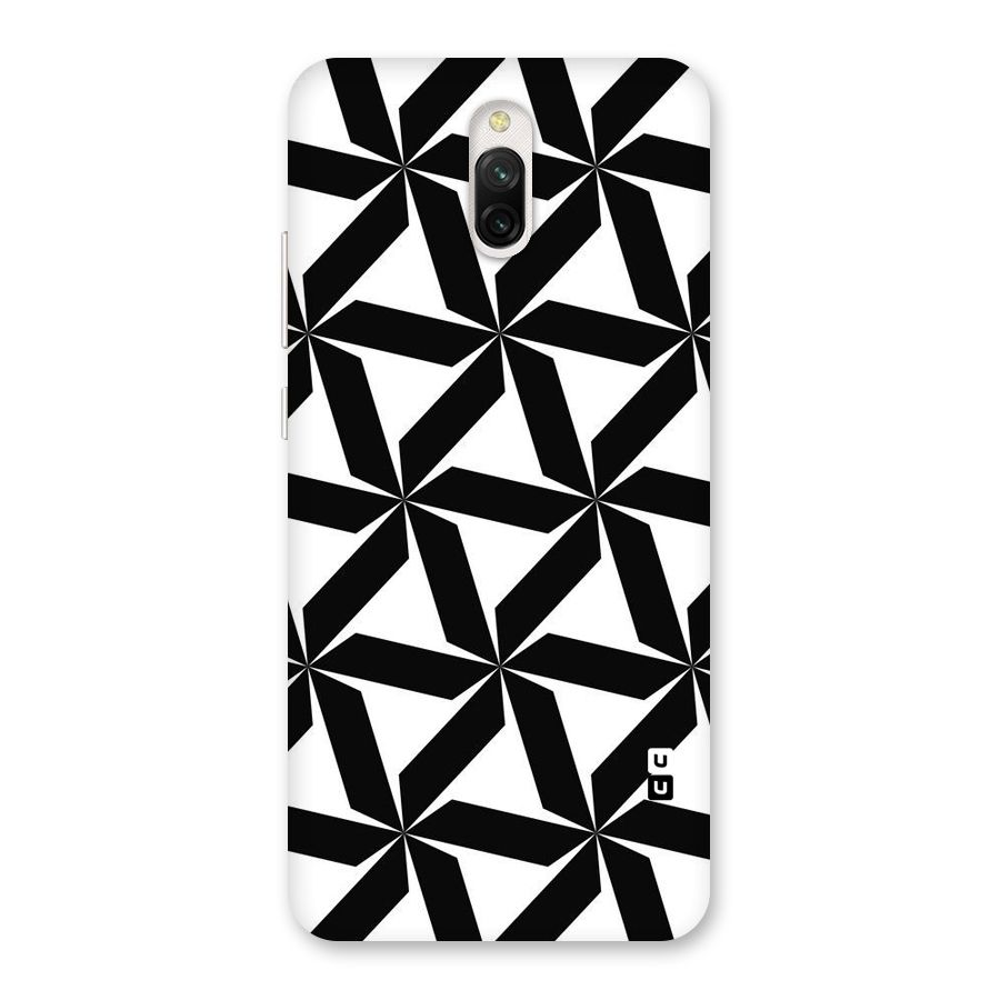 Black White Fan Design Back Case for Redmi 8A Dual