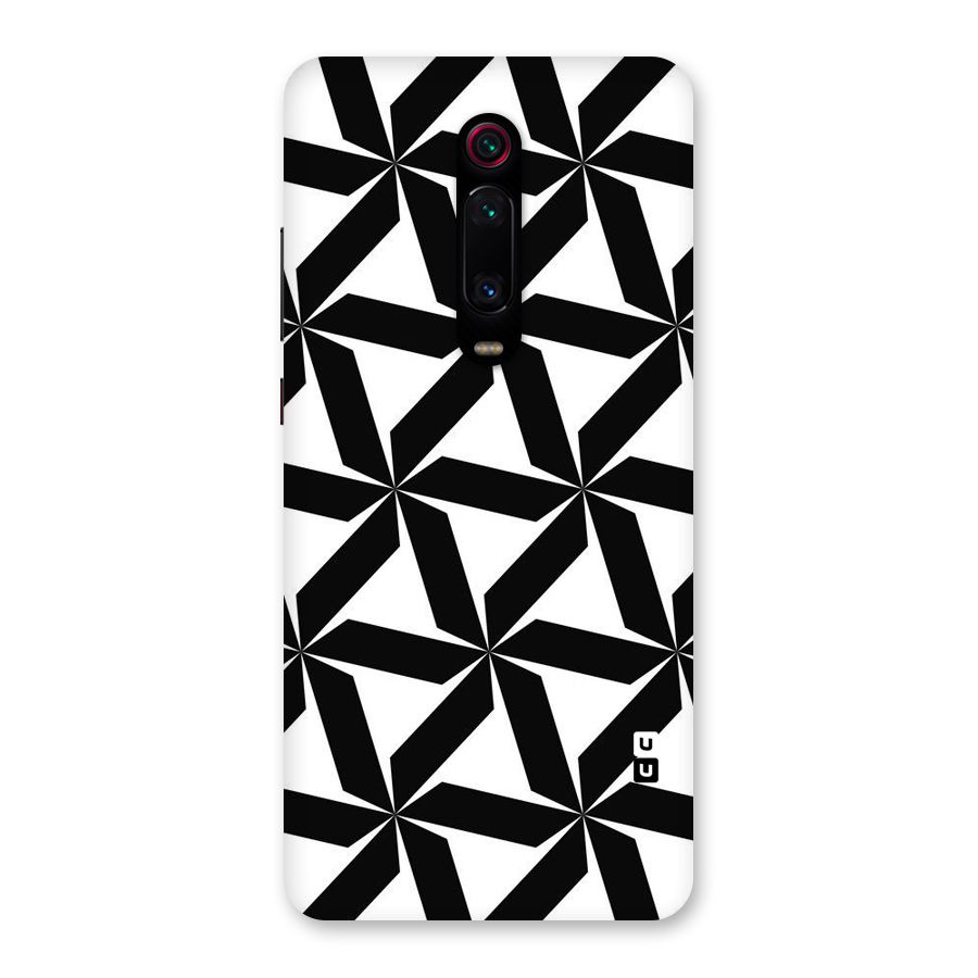 Black White Fan Design Back Case for Redmi K20 Pro