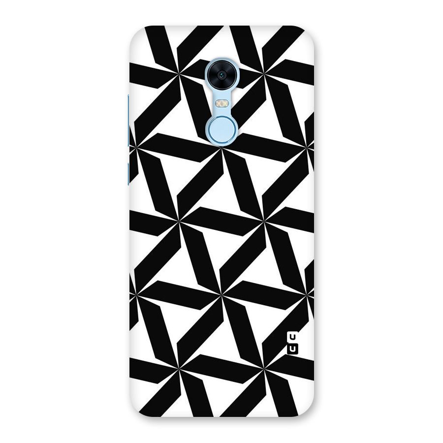 Black White Fan Design Back Case for Redmi Note 5
