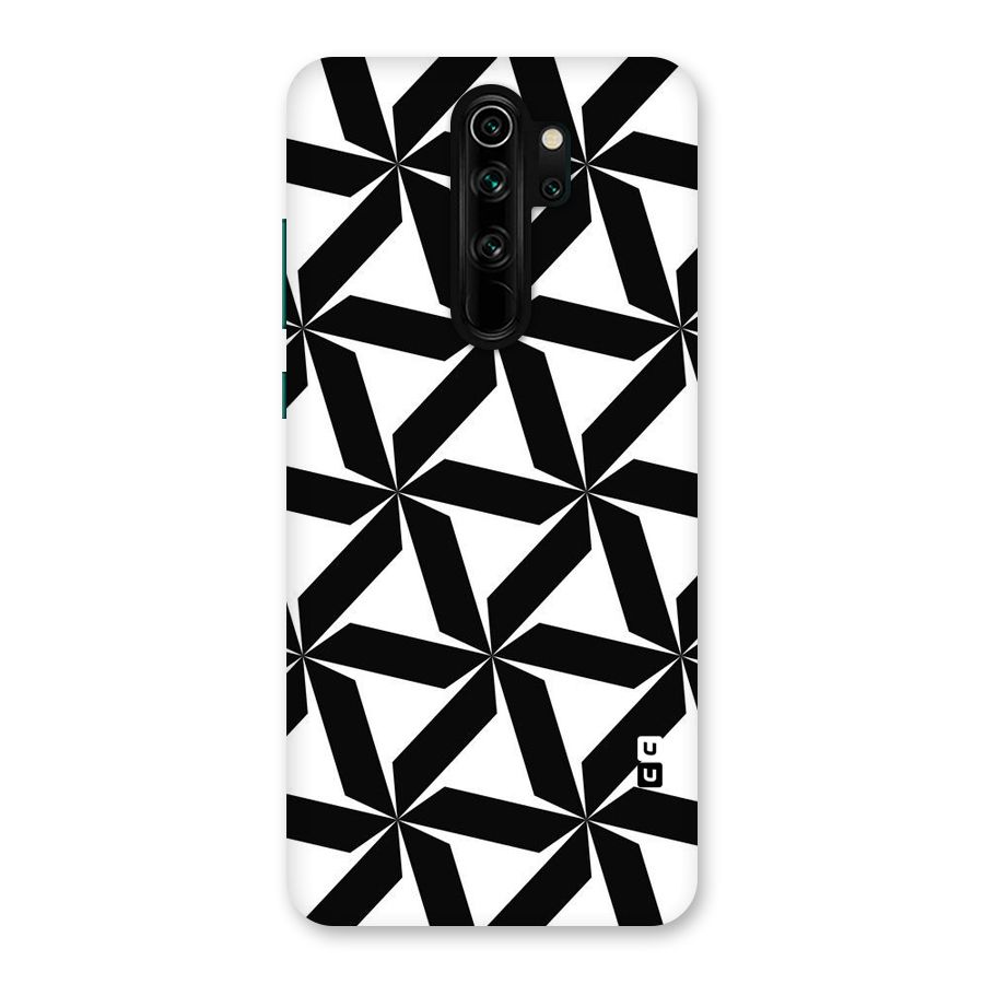 Black White Fan Design Back Case for Redmi Note 8 Pro