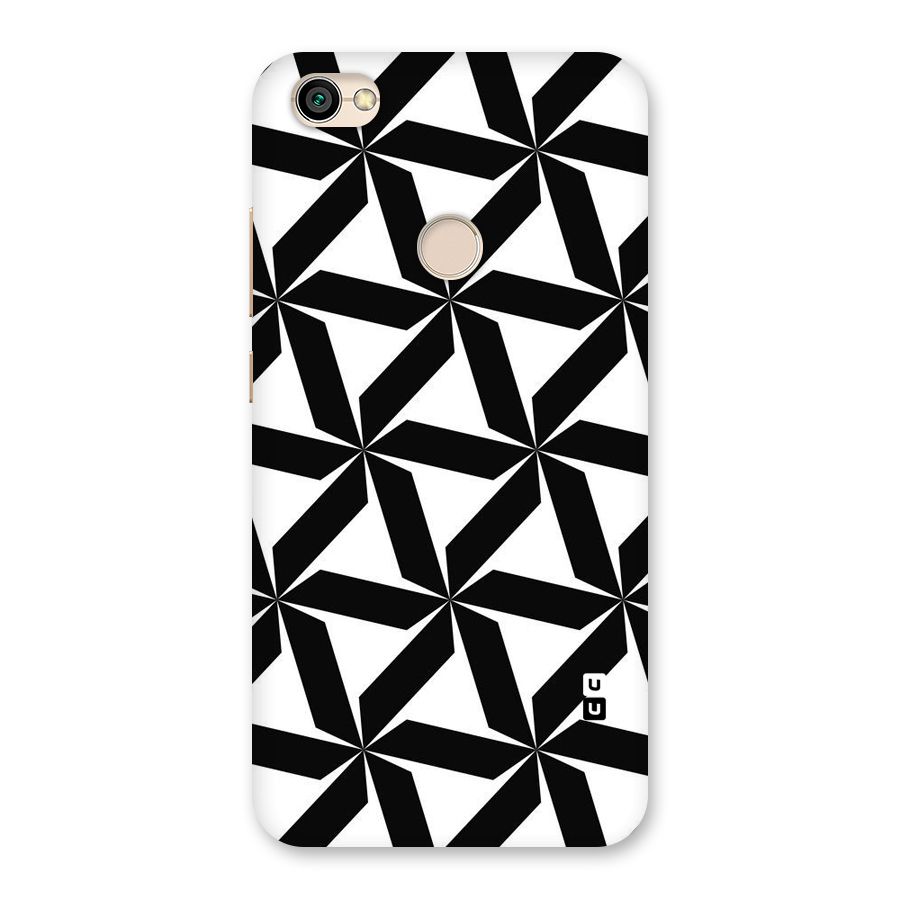 Black White Fan Design Back Case for Redmi Y1 2017