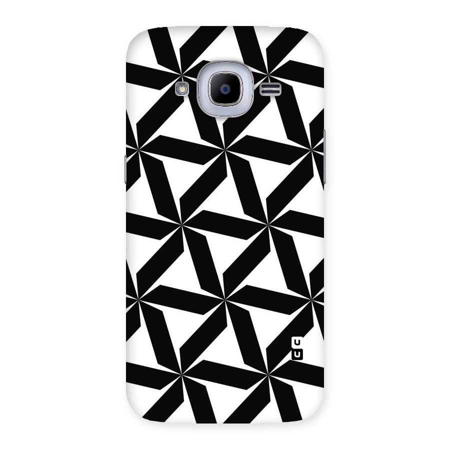 Black White Fan Design Back Case for Samsung Galaxy J2 2016