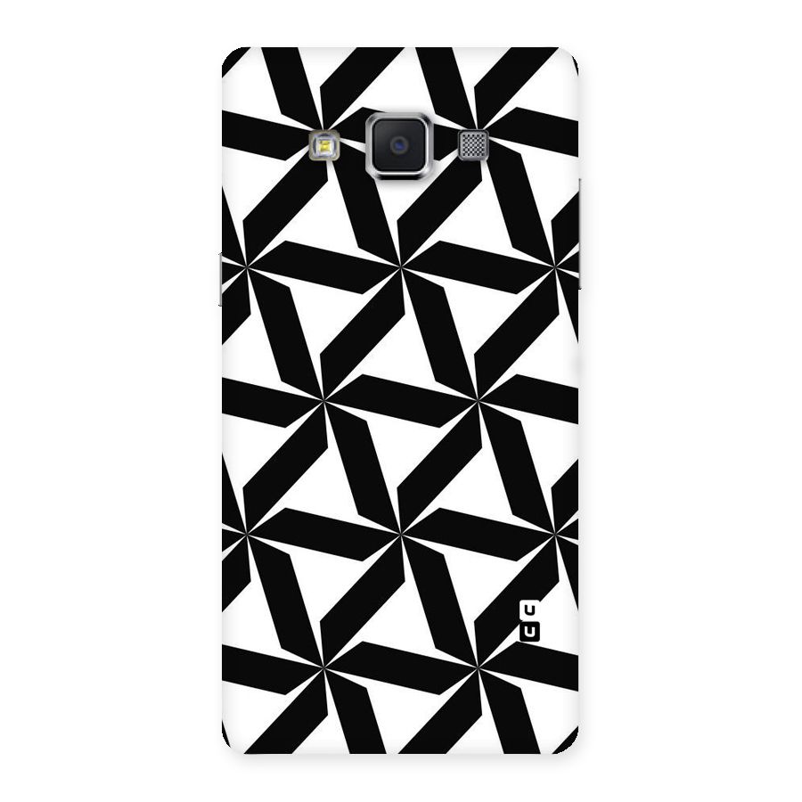 Black White Fan Design Back Case for Samsung Galaxy A5