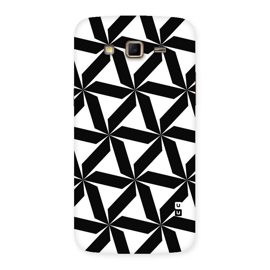 Black White Fan Design Back Case for Samsung Galaxy Grand 2