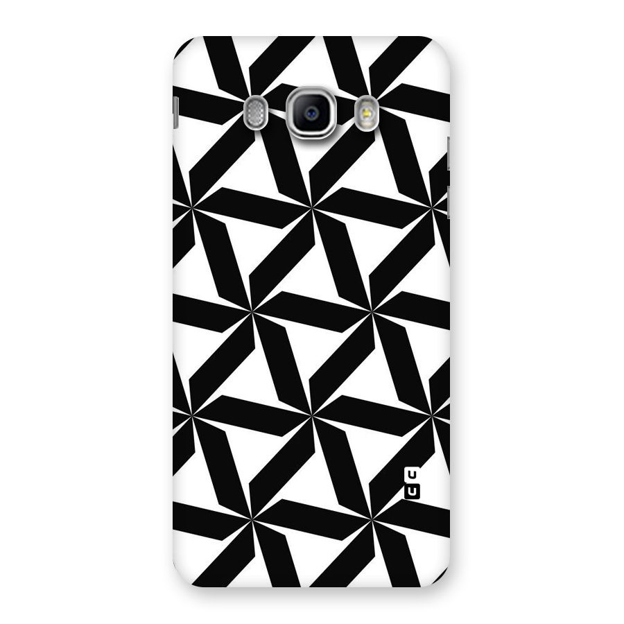 Black White Fan Design Back Case for Samsung Galaxy J5 2016