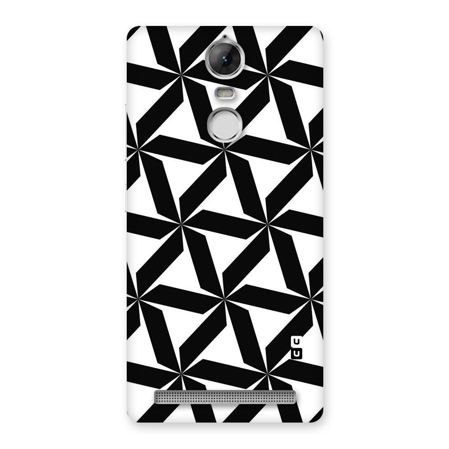 Black White Fan Design Back Case for Vibe K5 Note