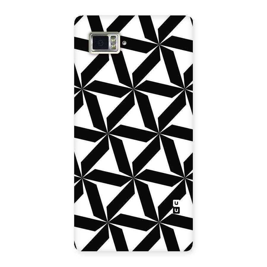 Black White Fan Design Back Case for Vibe Z2 Pro K920