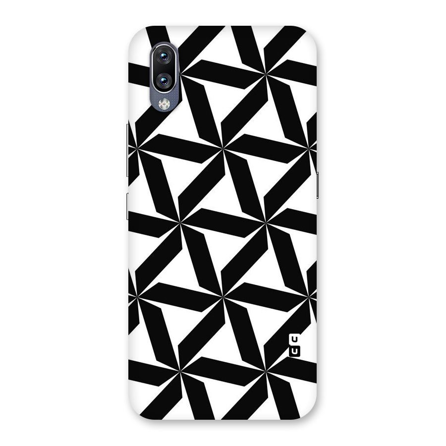 Black White Fan Design Back Case for Vivo NEX