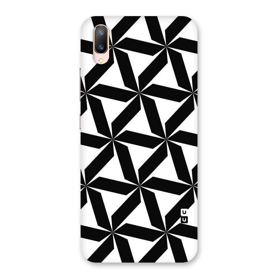 Black White Fan Design Back Case for Vivo V11 Pro