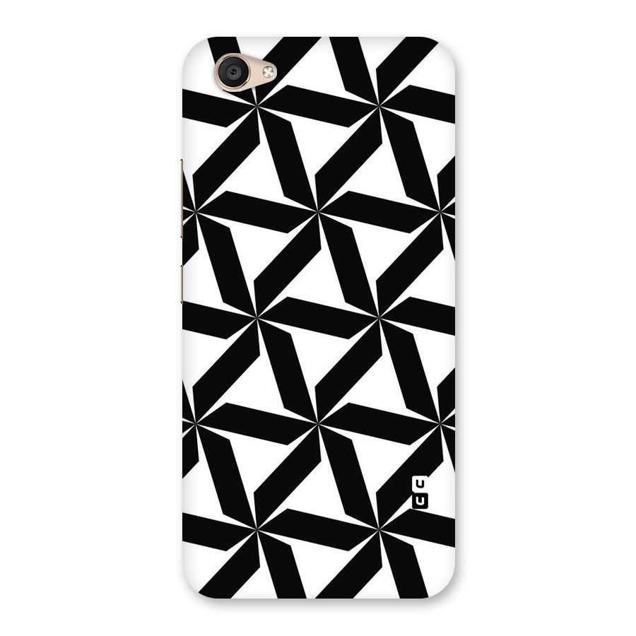 Black White Fan Design Back Case for Vivo V5 Plus