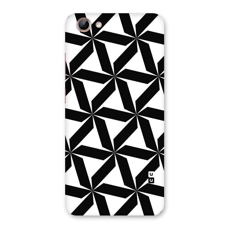 Black White Fan Design Back Case for Vivo Y71