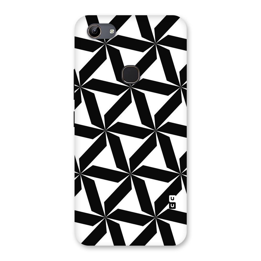 Black White Fan Design Back Case for Vivo Y81