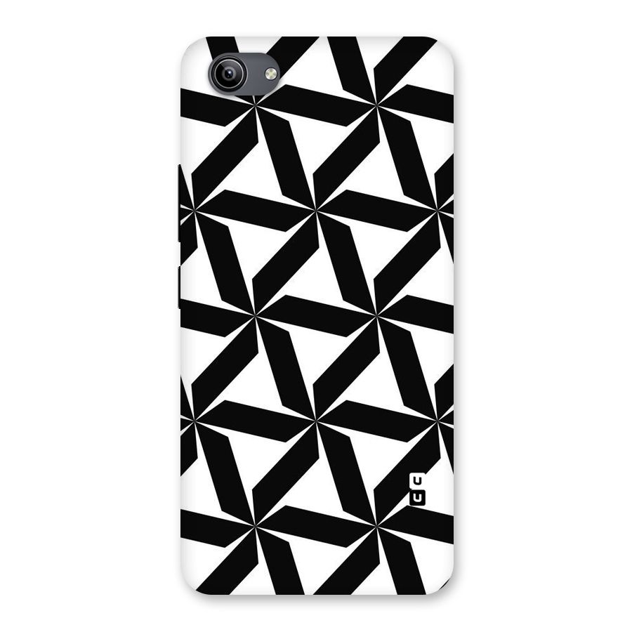 Black White Fan Design Back Case for Vivo Y81i