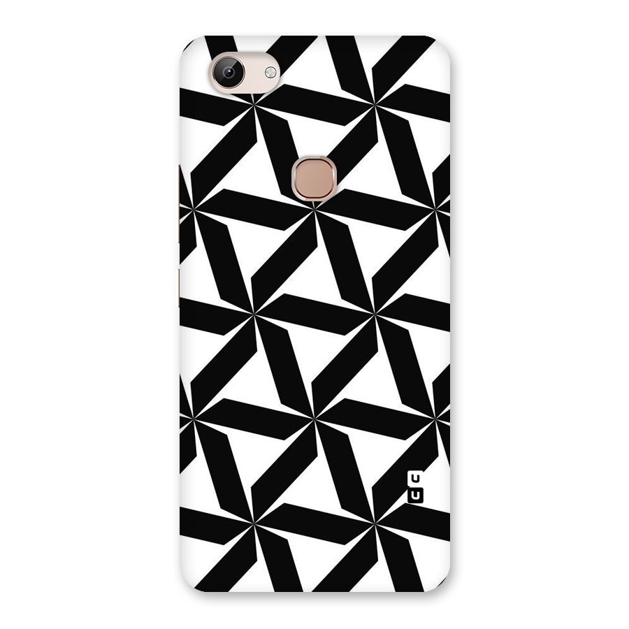 Black White Fan Design Back Case for Vivo Y83