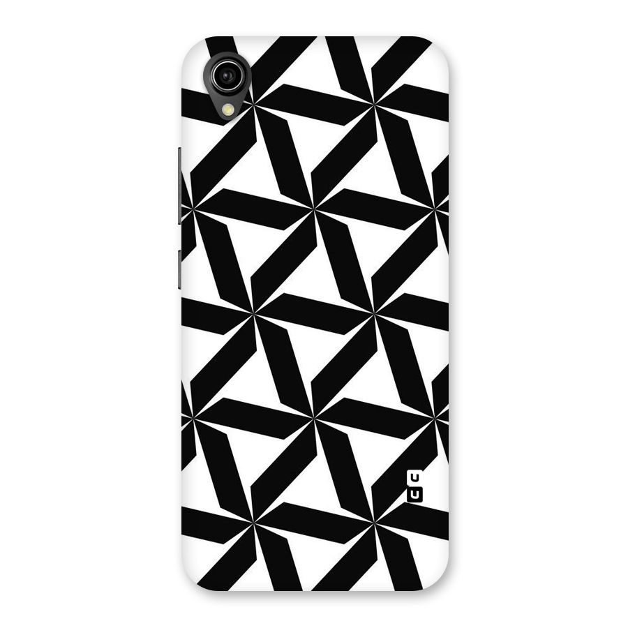 Black White Fan Design Back Case for Vivo Y90