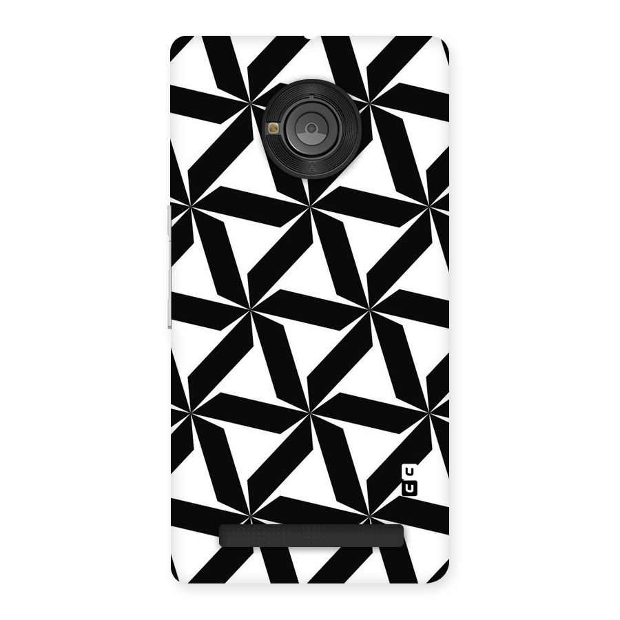 Black White Fan Design Back Case for Yu Yunique