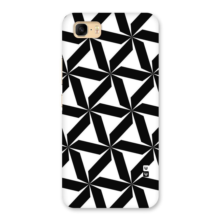 Black White Fan Design Back Case for Zenfone 3s Max