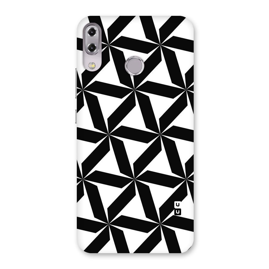 Black White Fan Design Back Case for Zenfone 5Z
