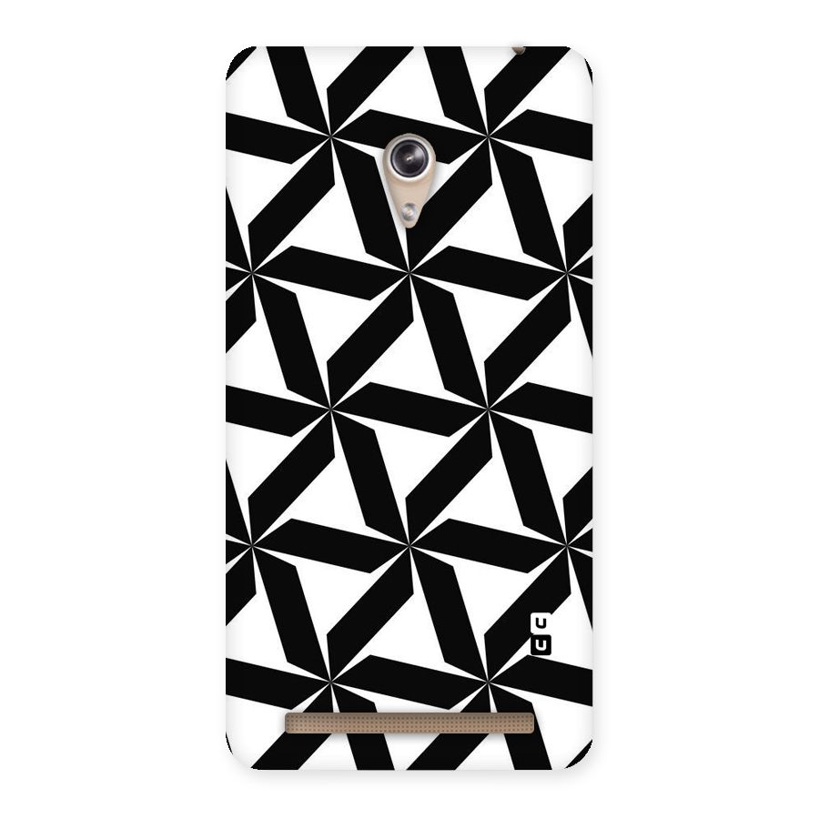 Black White Fan Design Back Case for Zenfone 6