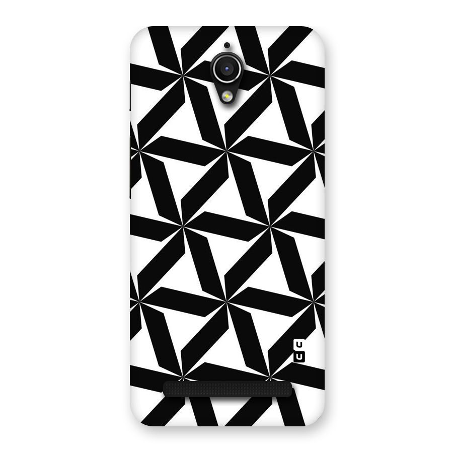 Black White Fan Design Back Case for Zenfone Go