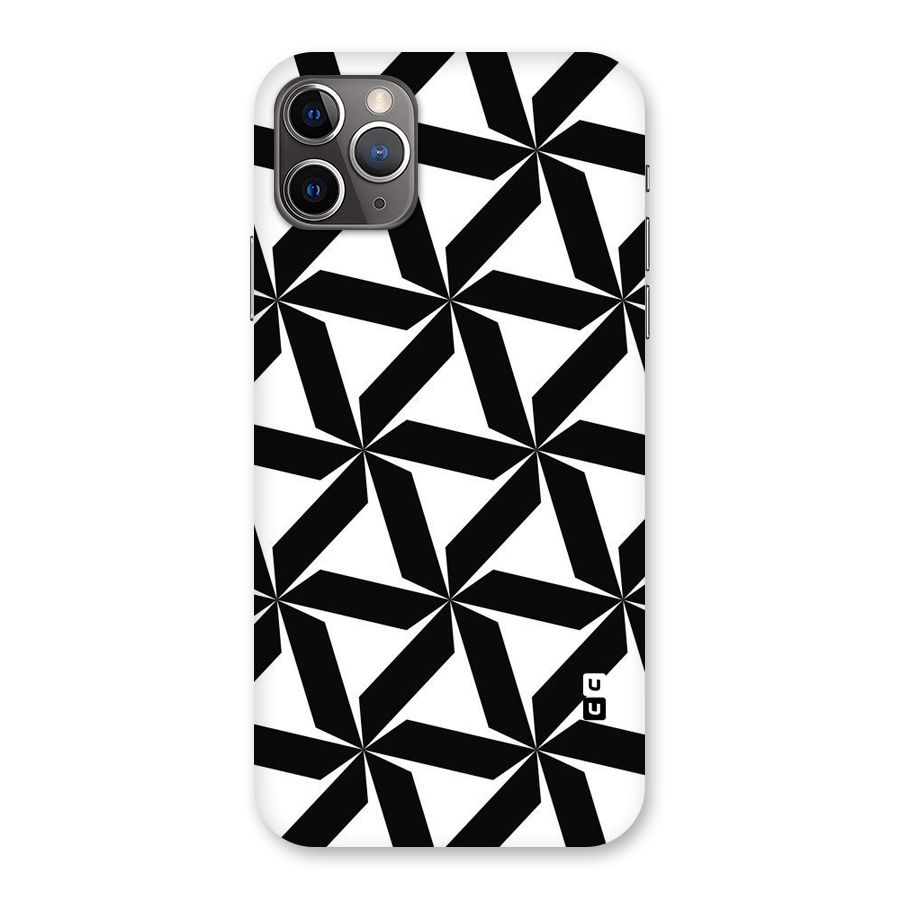 Black White Fan Design Back Case for iPhone 11 Pro Max