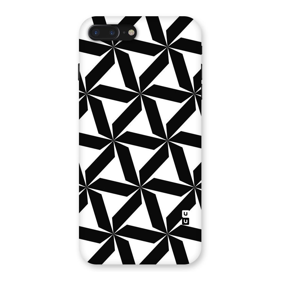 Black White Fan Design Back Case for iPhone 7 Plus