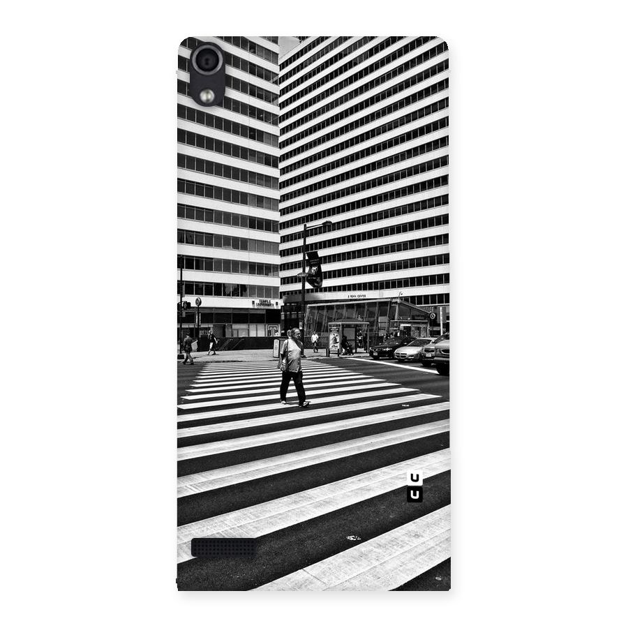 Black White Perspective Back Case for Ascend P6