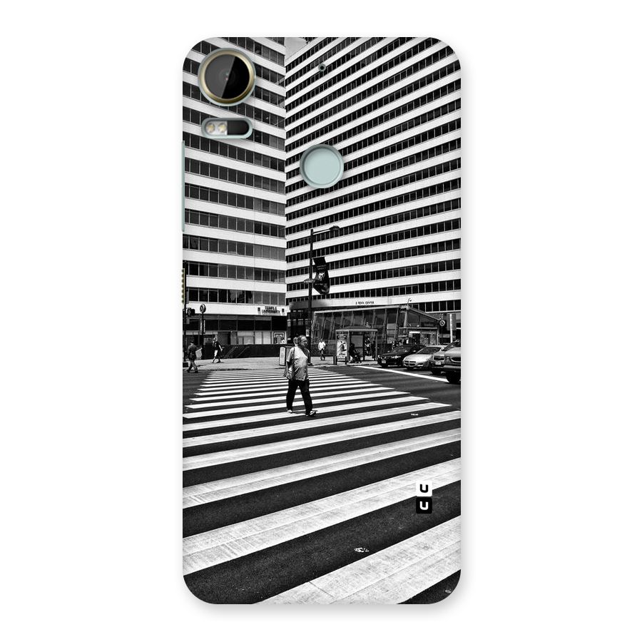 Black White Perspective Back Case for Desire 10 Pro