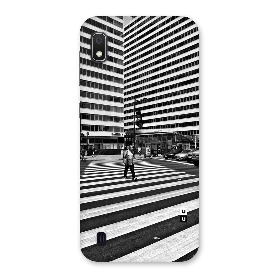 Black White Perspective Back Case for Galaxy A10