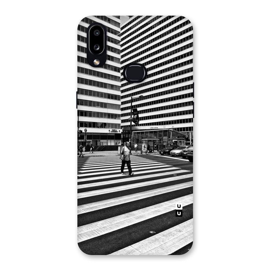 Black White Perspective Back Case for Galaxy A10s