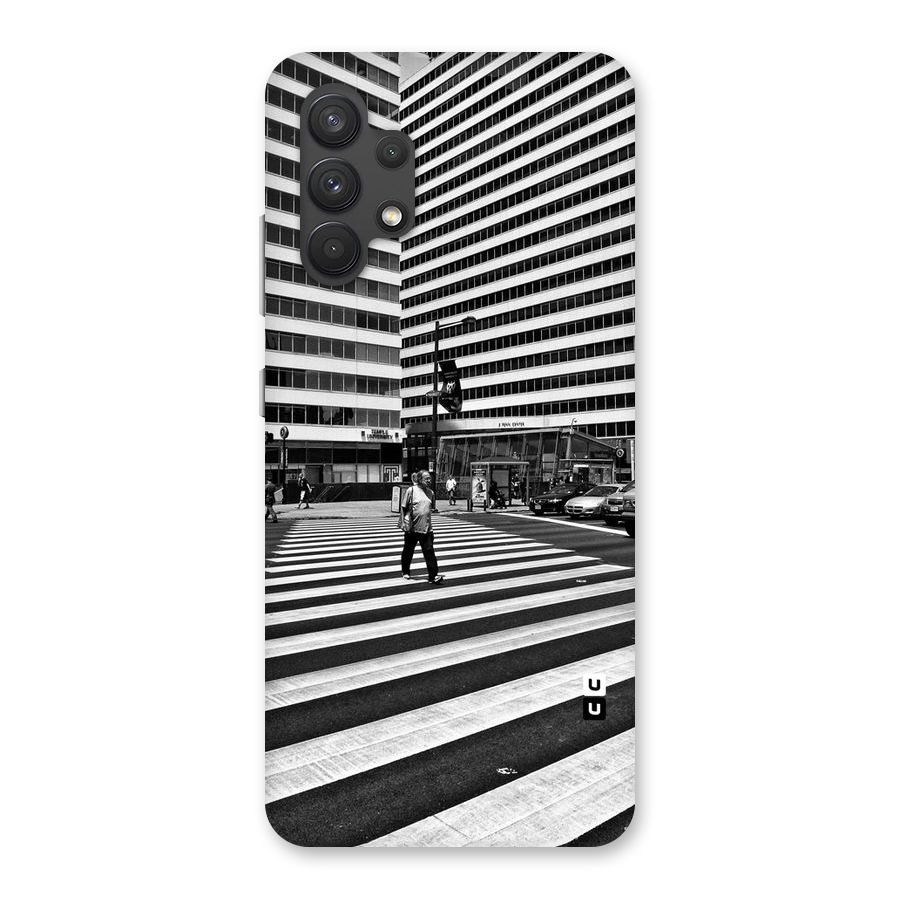 Black White Perspective Back Case for Galaxy A32