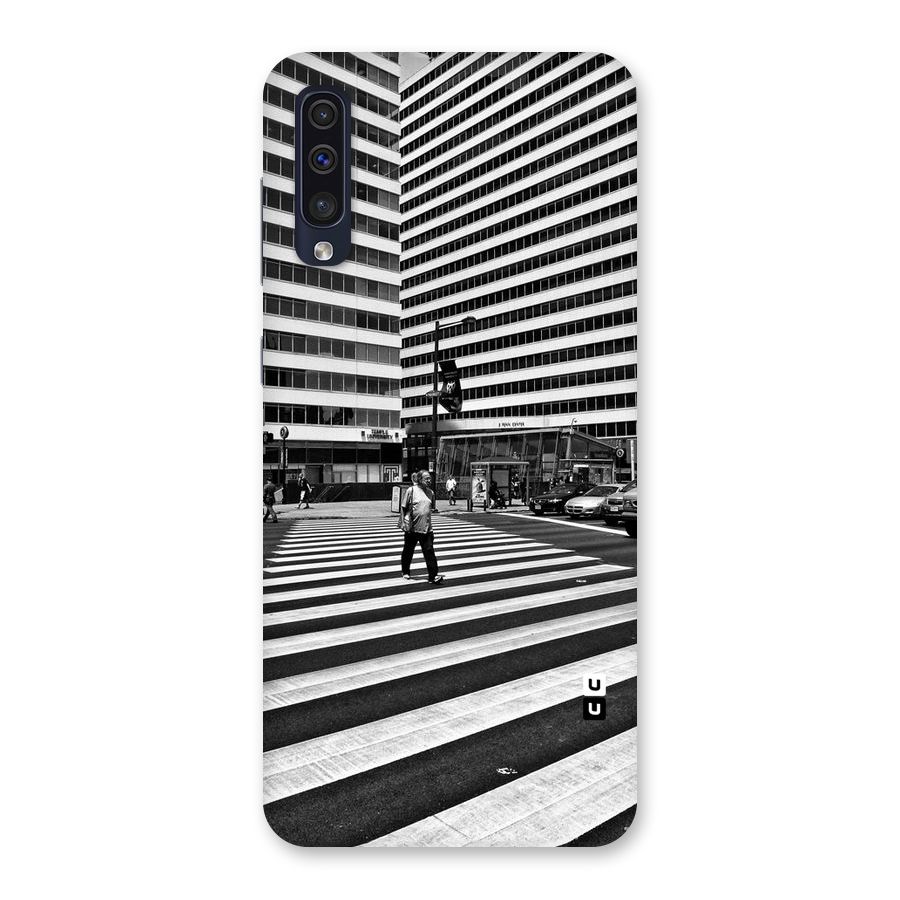 Black White Perspective Back Case for Galaxy A50s