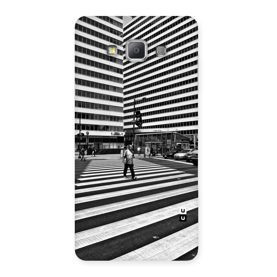 Black White Perspective Back Case for Galaxy A7