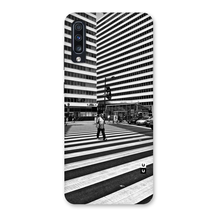 Black White Perspective Back Case for Galaxy A70
