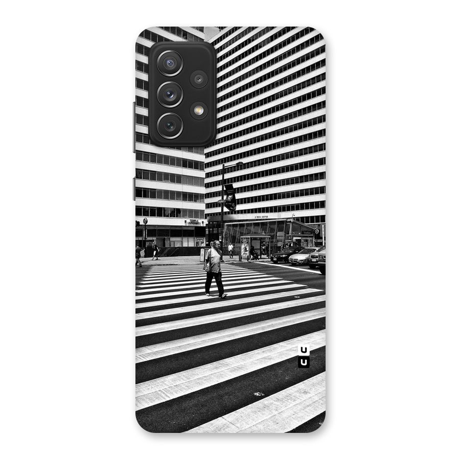 Black White Perspective Back Case for Galaxy A72