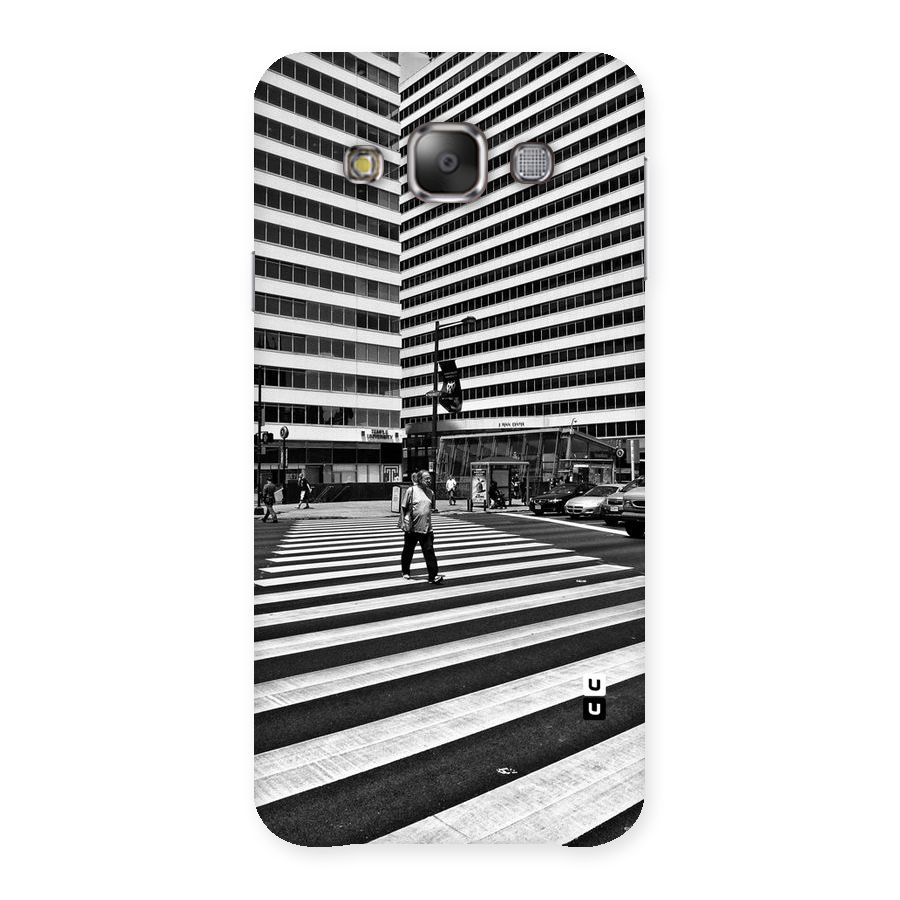 Black White Perspective Back Case for Galaxy E7