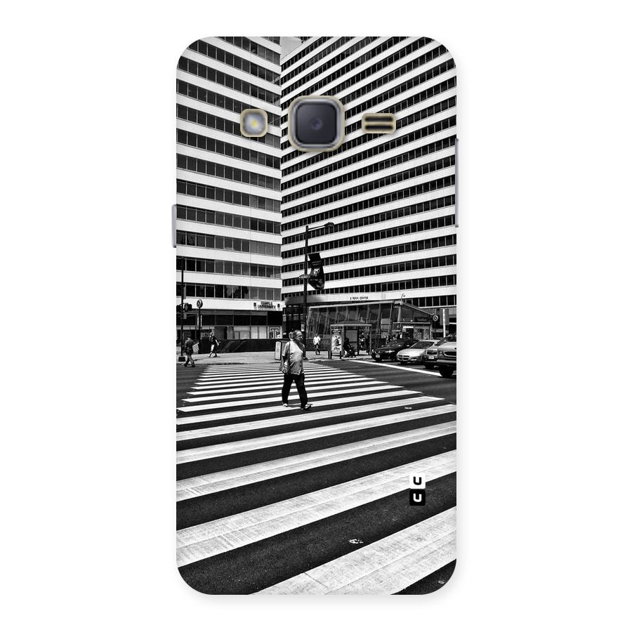 Black White Perspective Back Case for Galaxy J2