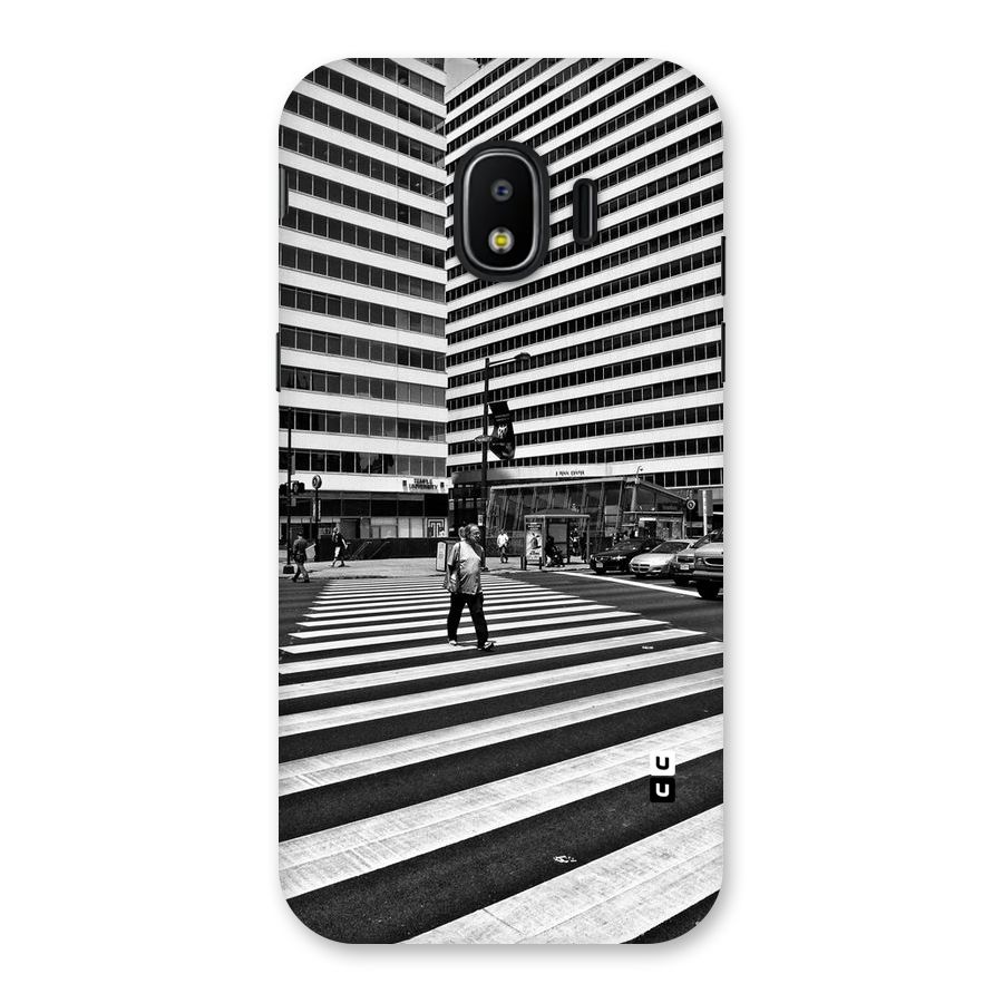 Black White Perspective Back Case for Galaxy J2 Pro 2018
