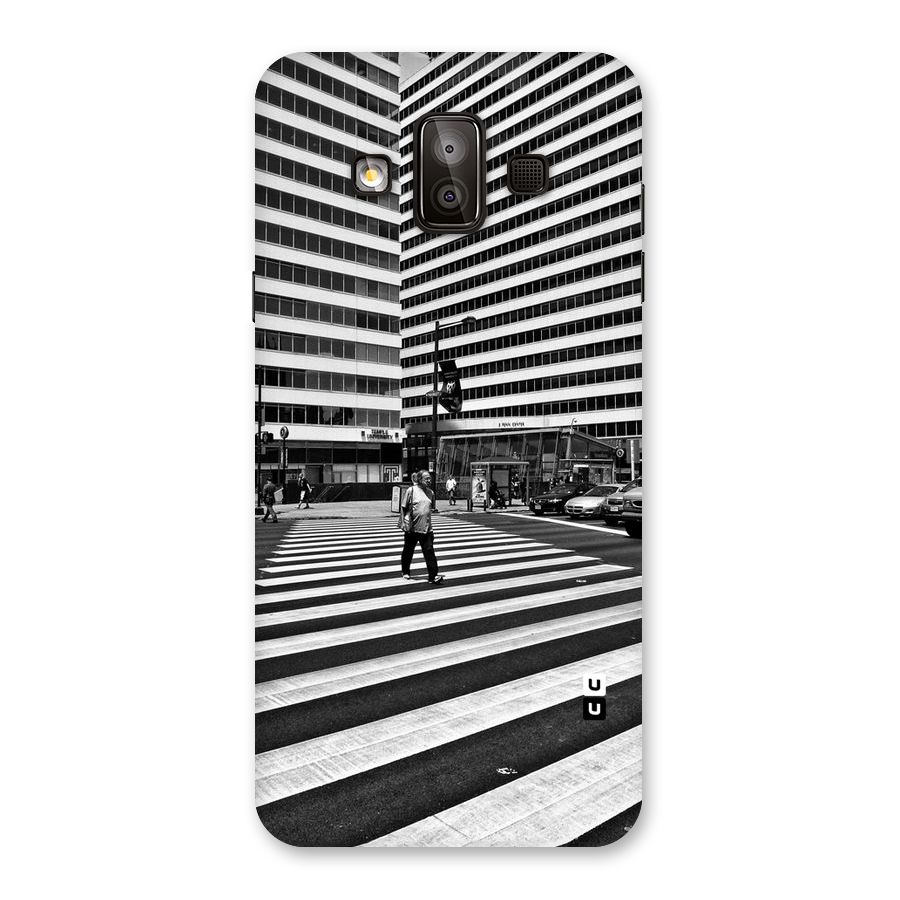 Black White Perspective Back Case for Galaxy J7 Duo