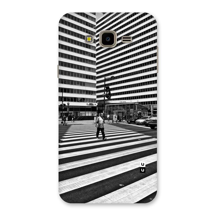 Black White Perspective Back Case for Galaxy J7 Nxt