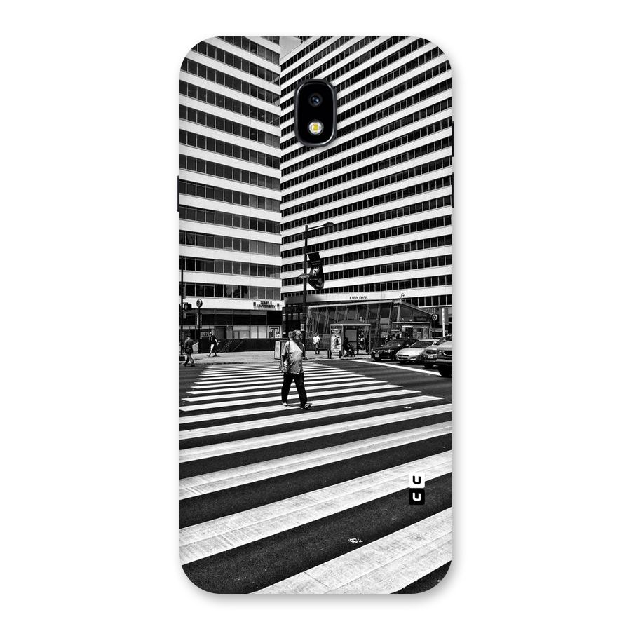 Black White Perspective Back Case for Galaxy J7 Pro
