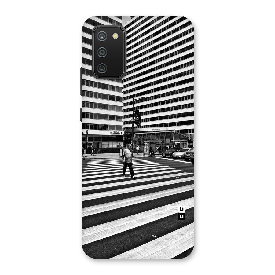 Black White Perspective Back Case for Galaxy M02s
