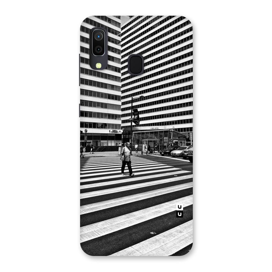 Black White Perspective Back Case for Galaxy M10s