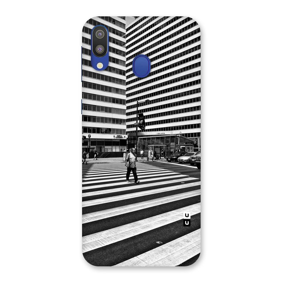 Black White Perspective Back Case for Galaxy M20