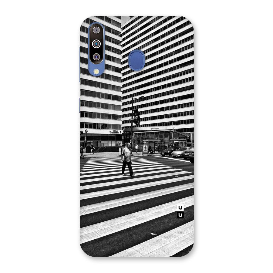 Black White Perspective Back Case for Galaxy M30