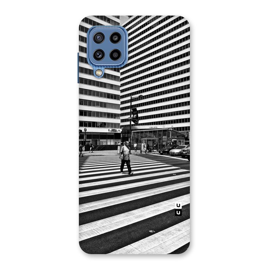 Black White Perspective Back Case for Galaxy M32